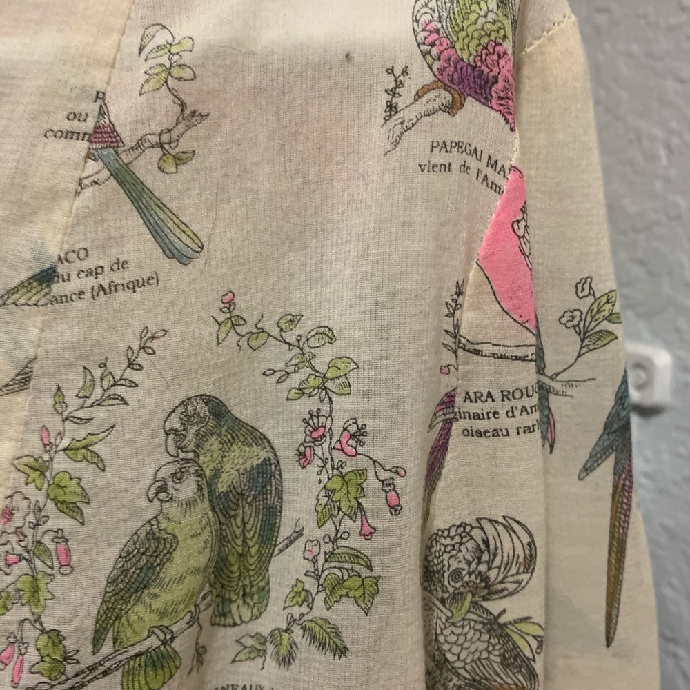 Anthropologie French bird button down top - Picture 4 of 7
